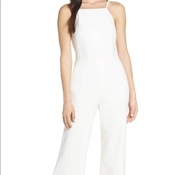 french connection white jumpsuit